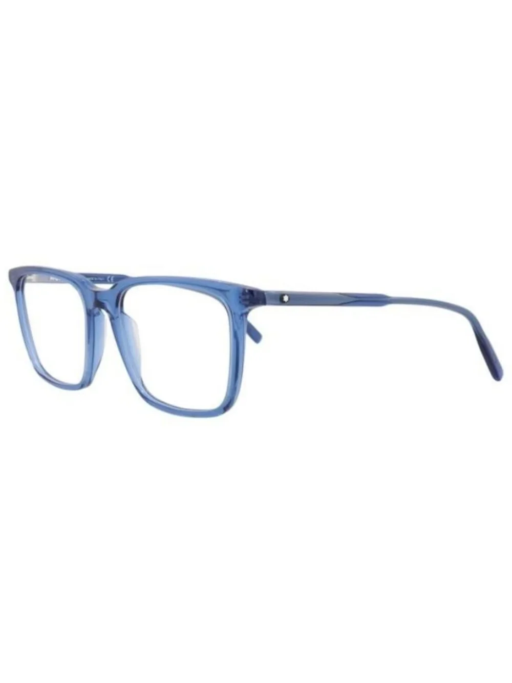 New Montblanc Mens Square/Rectangle Blue Blue Transparent Fashion Designer Eyegl